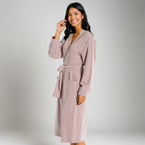 Muslin Bathrobe Women, 100% Cotton Kimono Lightweight Robe | Long Robes Soft, Absorbent, Spa robes